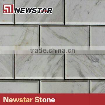 Newstar White Carrara Backsplash Marble Subway Tile Bthroom Mosaic photo-4