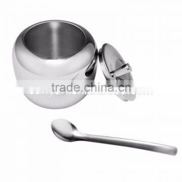 Salt Pepper Sugar Storage Container Stainless Steel Condiment Caddy photo-5