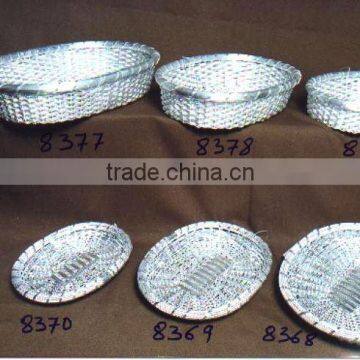 Metal Round Base Wire Baskets fruit Basket