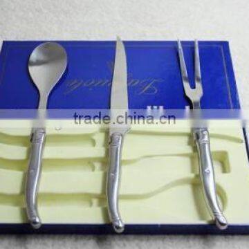 Stock Lots Stainless Steel Spoon and 3 Pcs Tableware Set Spoon Fork Knife Tableware Closeout photo-2
