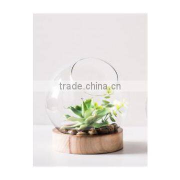 Wooden Base of Glass Vase Wooden Vase Basement Wooden Base photo-2
