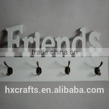 Wall Mounted With Metal Hooks Cloes Hanger Rack