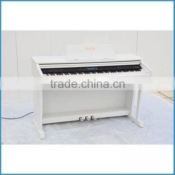 White Color 128 Notes Polyphony 88 Key Digital Piano With Hammer Action Keyboard photo-3