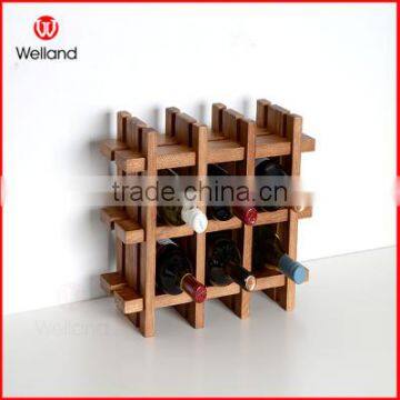 Wooden wine display holder