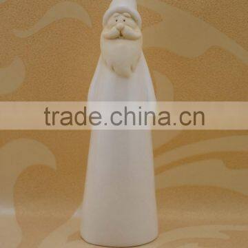 Decorative Christmas Ceramic With White Santa Claus Shape for Wholesale photo-2