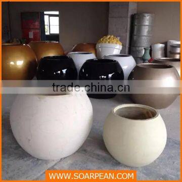 Outdoor Decorative Fiberglass Large Size Flower Pot photo-5