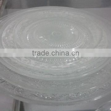 cheap wholesale clear glass plate