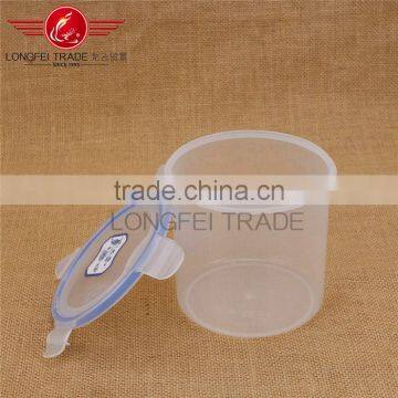 Eco-friendly 4pcs Cylindrical Plastic Preservation Box /crisper Food Storage Box photo-4