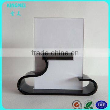 KM-VP83 Unique S Shape Servicing Crooked Perspex Poster Frame With Clear Color photo-2