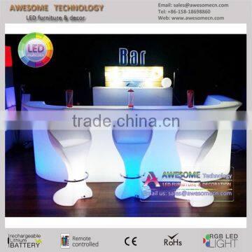 standing led plastic bar chair counter height (BS100)