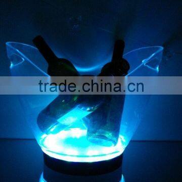 LED RBG color changing large clear Acrylic Ice Buckets