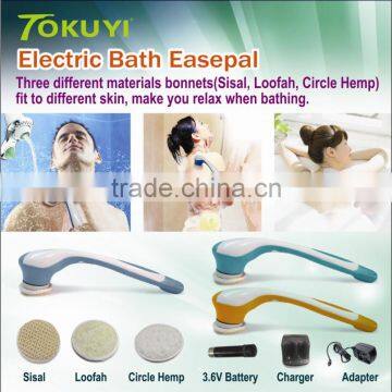 Electric bath back scrubber, skin scrubber