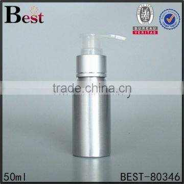 55ml Cosmetics Packaging Silver Aluminum Shampoo Bottle With Lotion Pump China Suppliers photo-6