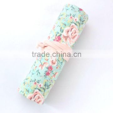 Simple Eco-friendly Best sell roll up pencil case for teenagers as gift