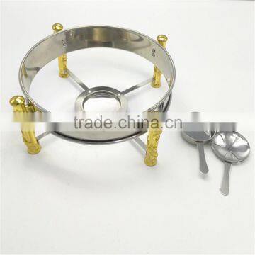 Hot Sale Round Gold Stainless Steel Buffet Chaffing Dish