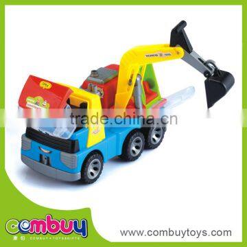 New design plastic cartoon friction super truck toys for kids