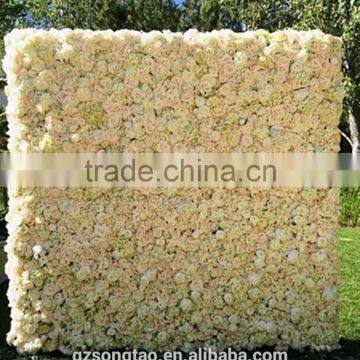 Wedding Flower Wall Backdrop, Wedding Decorate ,Silk Flower Wall Decoration With Commercial Logo photo-4