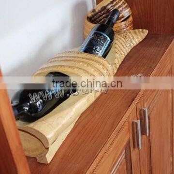 Double Bamboo Handmade Wine Cup Holder/wine Racks photo-2