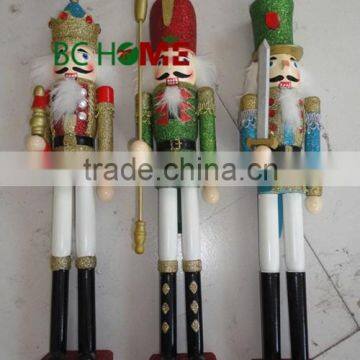 2015 New 14" Wooden Nutcracker soldier Christmas Gift