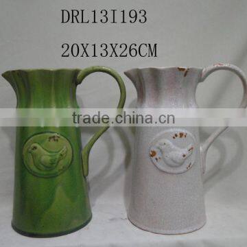 Ceramic Flower Vase With Handle for Home Deco photo-5