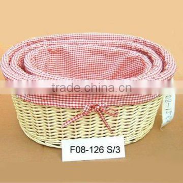 Cheap Wicker storage Basket of 3 PCS