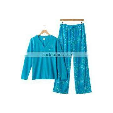 Ladies thermal Fleece Pajama Set