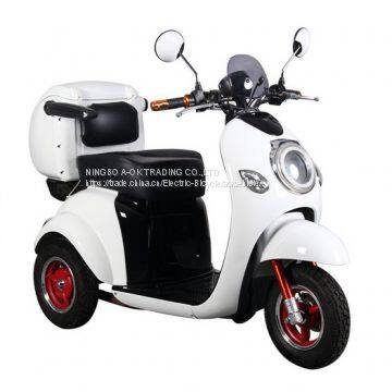 48V500W New Style 3 Wheel Electric Mobility Scooter Trike, Electric Disabled Tricycle With Windshield photo-2