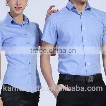Women Dress Shirt Office Uniform Ladies Shirt Short Sleeve Shirts photo-2