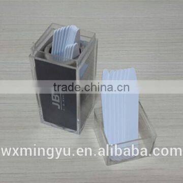 fashonal plastic collar box, plastic box, box for shirt, shirt collar stay/bone,collar stiffener