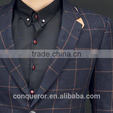 Grid Window Pane Man Suit.BSPL0638 photo-5