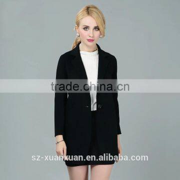 OEM Custom High-end Slim Office Suit Red/black Jacket for Women photo-3