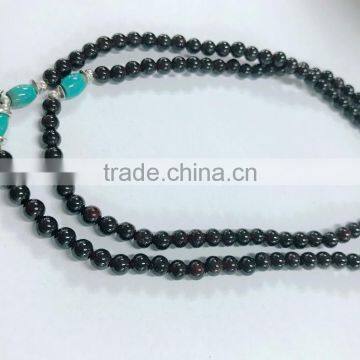 Wholesale Natural Silver Garnet Turquoise Beaded Necklace photo-2