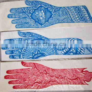 HENNA Mehndi Design LONG HAND TATTOO STENCIL photo-4