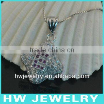 HWPE14444 letter E silver jewelry pendant