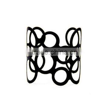 2016 Europe Charm Punk Hollow Arm Cuff Bangle Long Gold Wide Bangles For Women photo-4