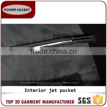 Wholesale Suit Polyester Fabric Black 1-Button Suits For Men photo-4