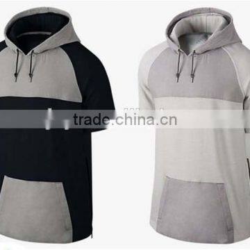 High Quality Wholesale Mens Short Sleeve Hoodies With Hood photo-2