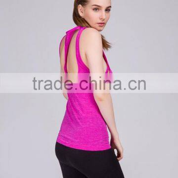 2017 New Design Seamless Gym Sports Womens Tank Top photo-3