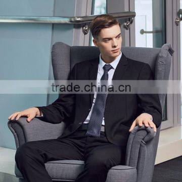 China Polyester Viscose Cheap Office Formal Black Coat Pant Men Suits photo-4