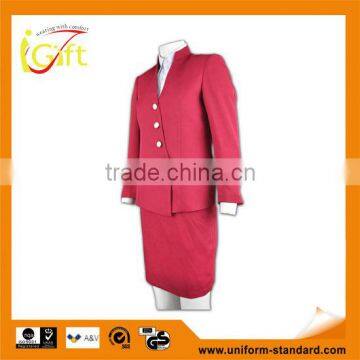 two button good quality anti-wrinkle customizable womens suit nice skirt suits for women