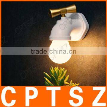 Retro Faucet Night Light Light Control Induction LED Table Lamp Wall Lamp photo-3