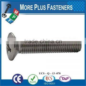 Made in Taiwan Stainless Steel Slotted or Phillips Oval Countersunk Head Machine Screw photo-3