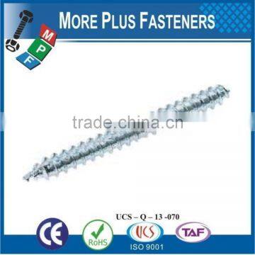 Made in Taiwan Metric Steel Zinc Steel Stainless Steel Wood to Wood Dowel Screw photo-5