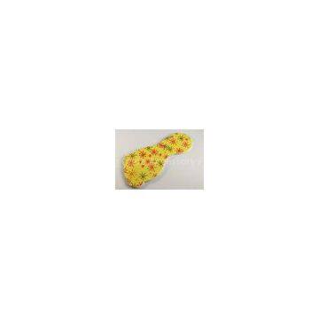 Yellow Flower Emery Board Nail File , OEM / ODM fingernail file