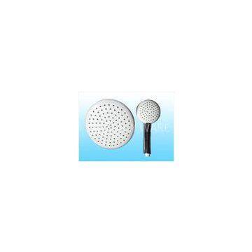 Bathroom Rain Plated Chromed 1 Function Overhead Shower Head Set  , Abs Water Saving Spray