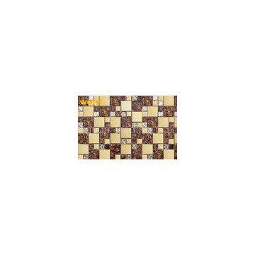 Glass Mosaic Wall Tile For Living Room Ceiling , Mosaic Laminate Wall Tiles