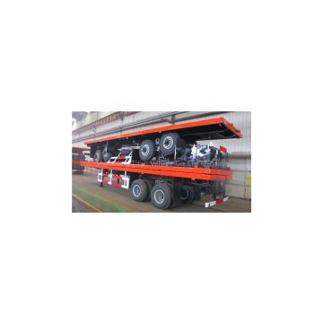 high quality container transport 4 axles flatbed semi-trailer for sale