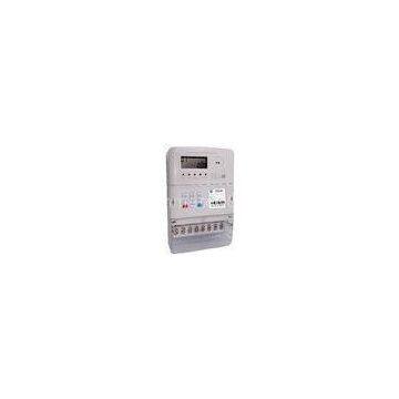 Ultrasonic Welded 3 Phase Electric Meter , 3 Element 4 Quadrant STS Prepayment Meter