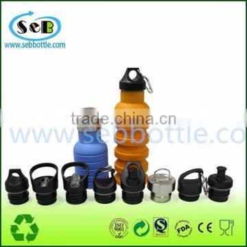 High Quality Custom Non Spill Collapsible Silicone Bottle photo-4