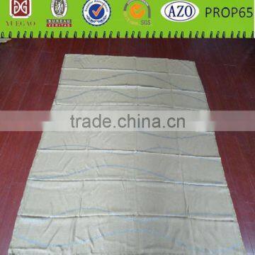 100%modacrylic cream color printed anti-static airline blanket